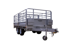 3700-Flat-Top-Trailer-with-Drop-Down-Sides,-Hurdles-and-Sliding-Gates