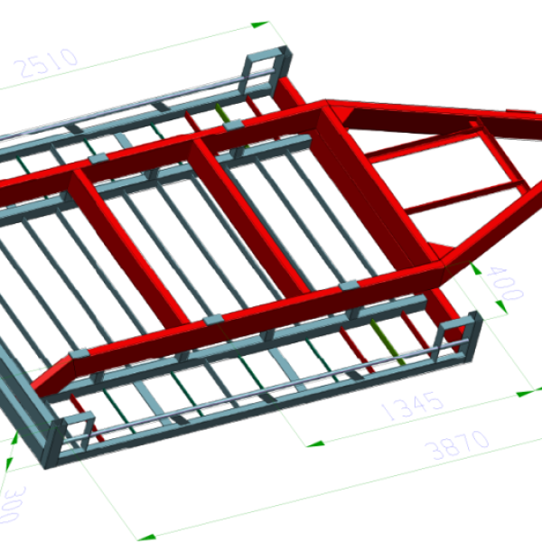 2500mm 2 tonne Tipping Trailer